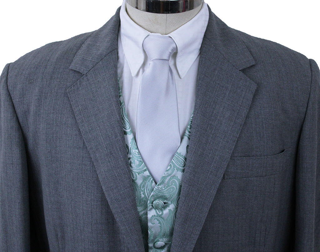 Men's Suit LeCheval Grey Pinstripe with TWO Jods