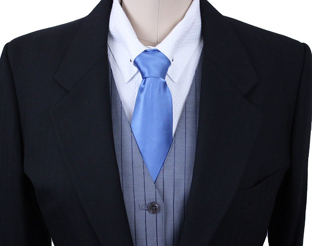 Men's Suit Saddleseat Connection Black Herringbone