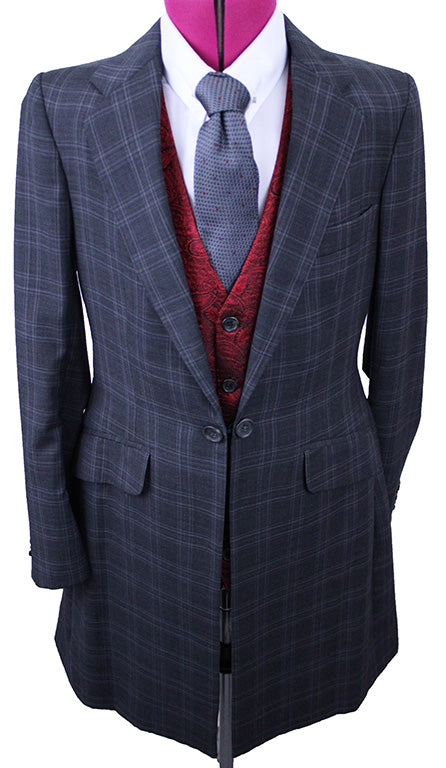 Day Suit Boys Becker Brothers Grey with Black and White Glenplaid