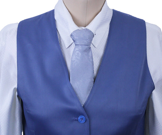 BRAND NEW! Issued By Ellie May Periwinkle Blue Satin