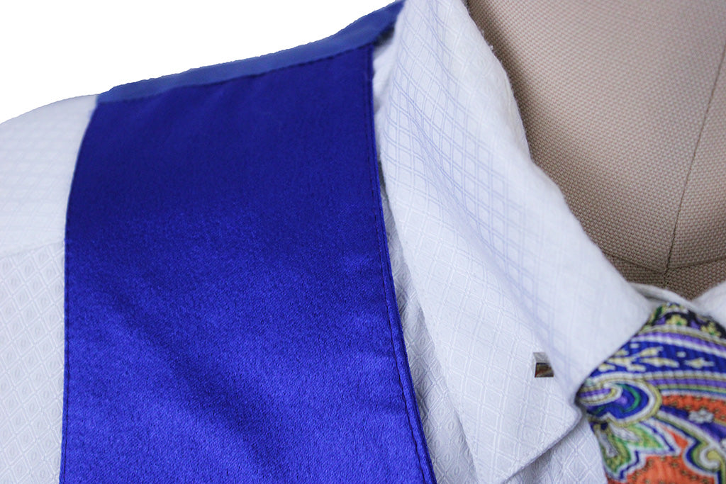 Vest Becker Brothers Sapphire Blue Satin