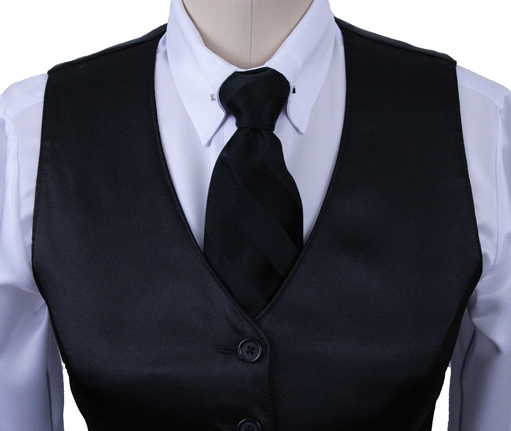 Vest Show Season Black Satin