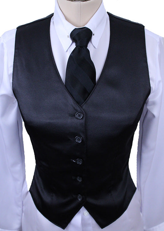 Vest Show Season Black Satin