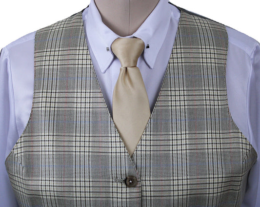 Vest Carl Meyers Pale Yellow Glenplaid