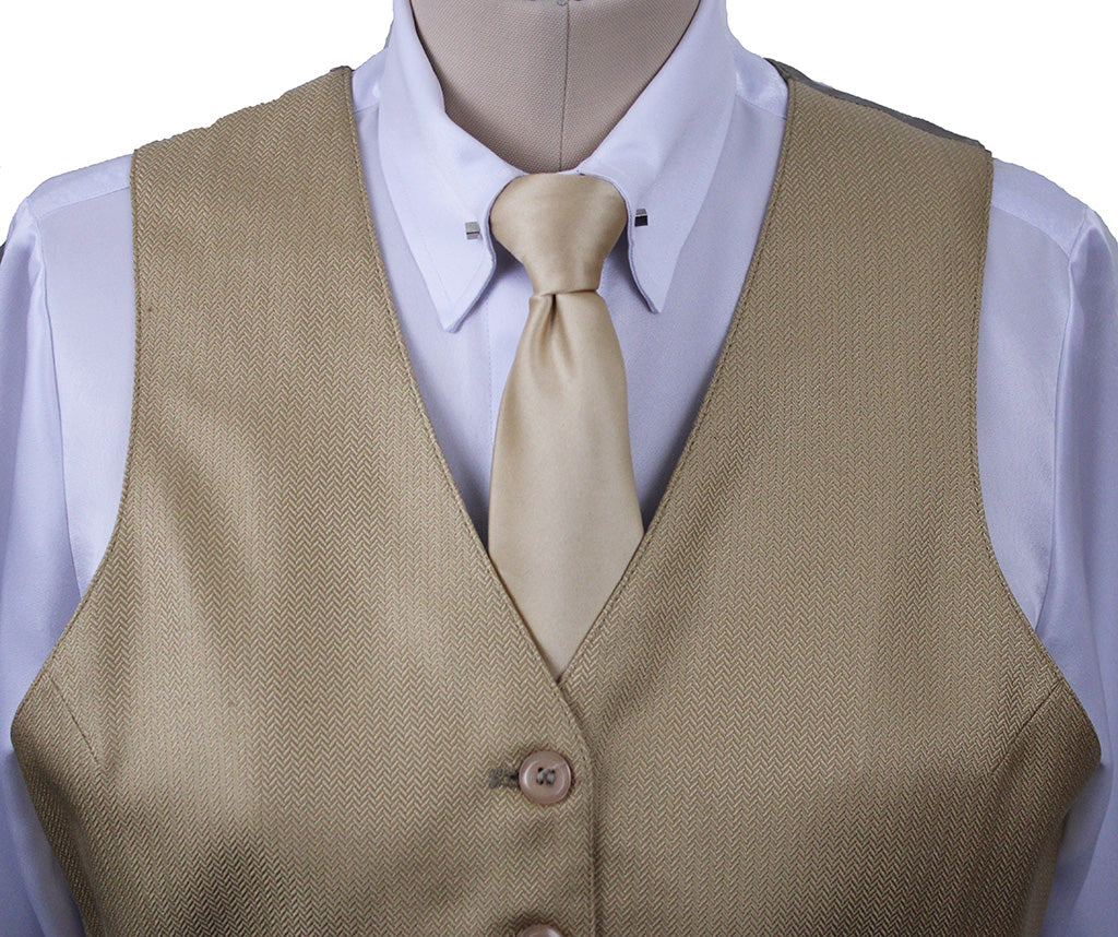 Vest Carl Meyers Gold Herringbone