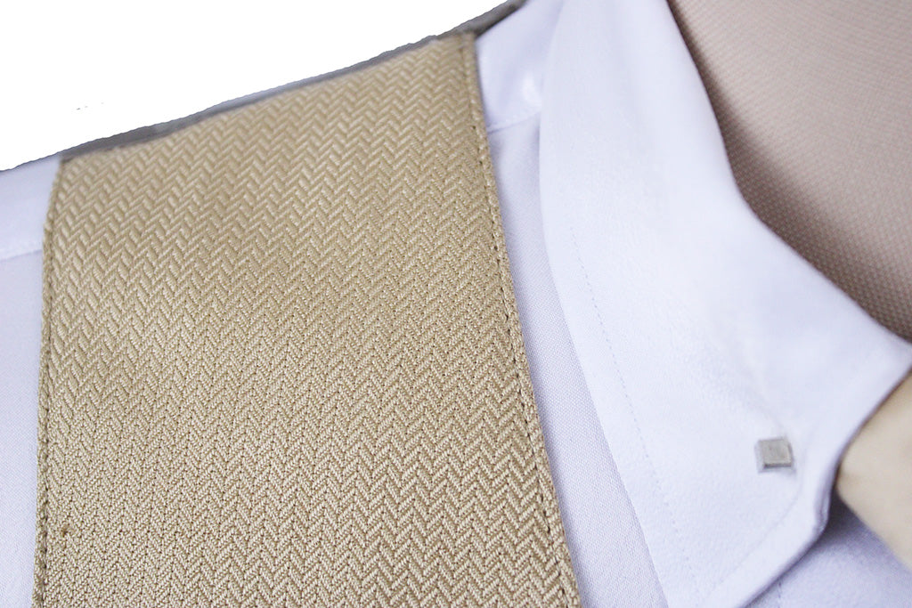 Vest Carl Meyers Gold Herringbone