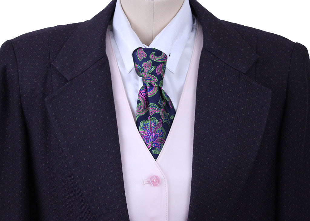 Day Suit Sophisitgaited Fashions Plum with Gold Fleck TWO jods