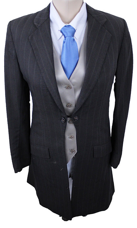 Day Suit Country Side Brown Pinstripe