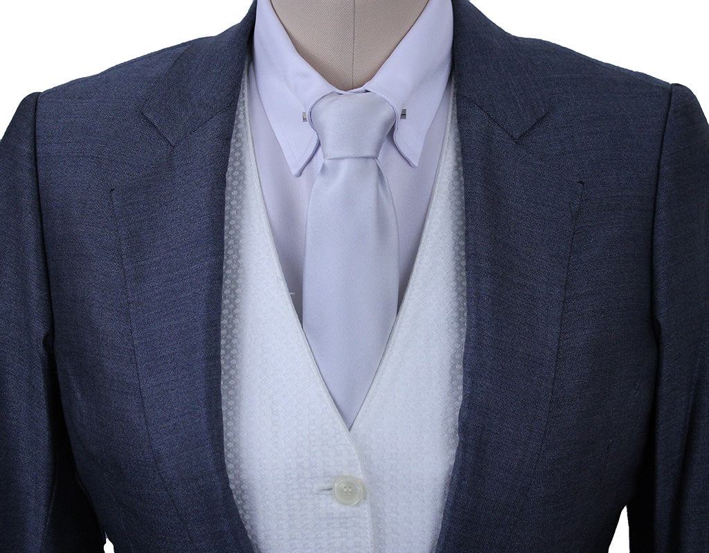 Day Suit DeRegnaucourt Slate Blue Sheen