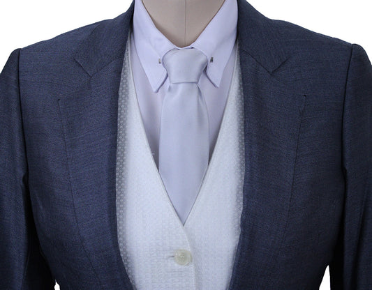 Day Suit DeRegnaucourt Slate Blue Sheen