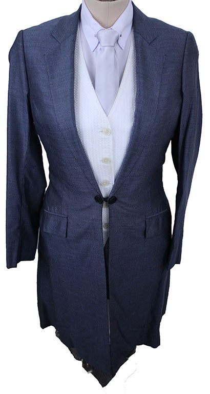 Day Suit DeRegnaucourt Slate Blue Sheen