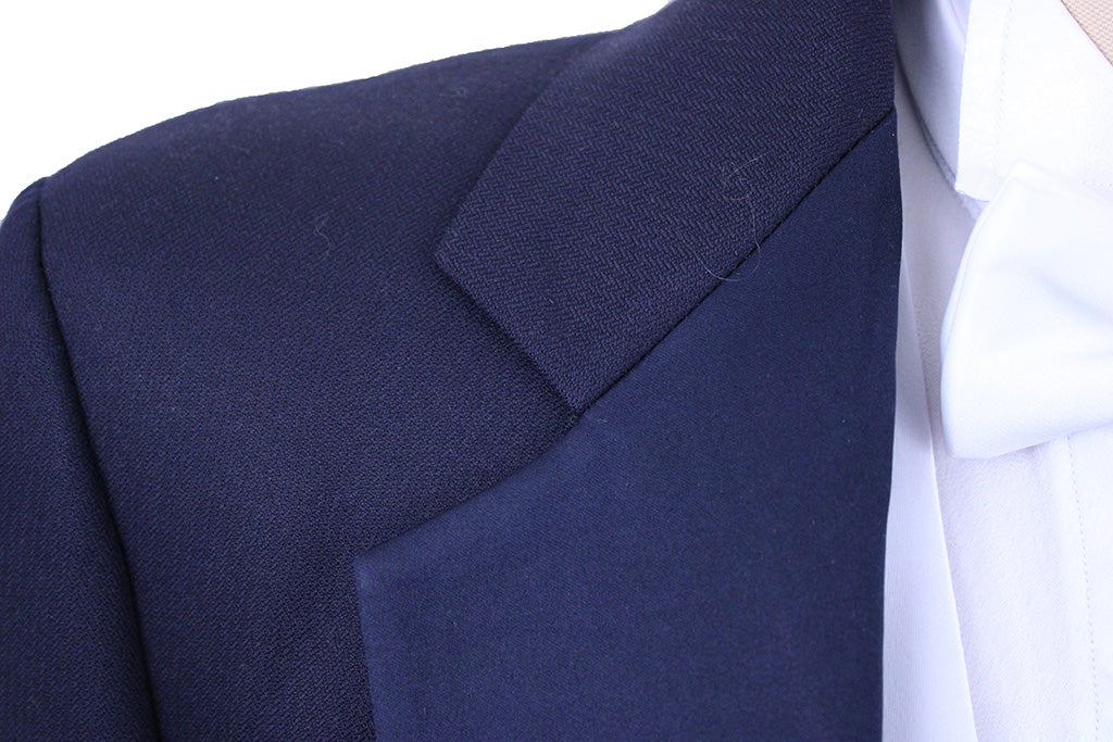 Men's Formal Show Season Navy Thin Herringbone