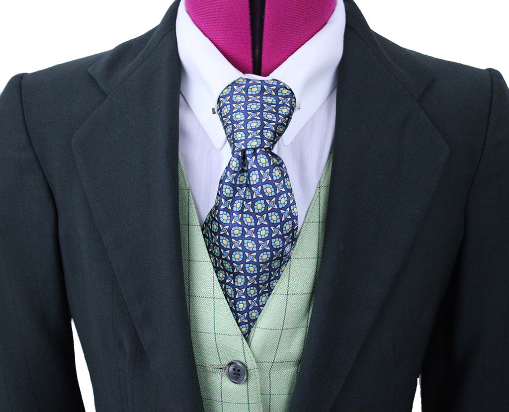 Day Coat Carl Meyers Hunter Green Thin Shadow Stripe