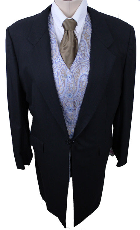Day Suit Carl Meyers Navy with Maroon Pinstripe