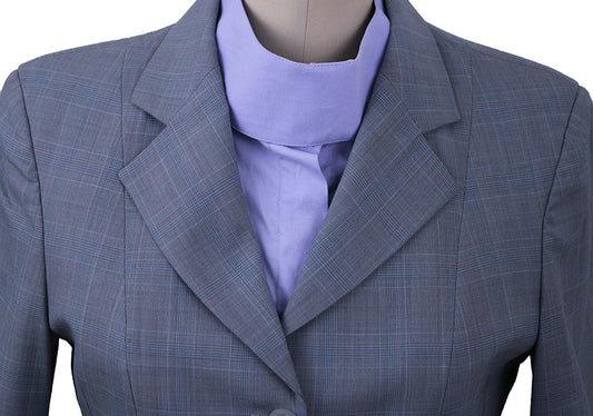 Hunt Coat Sterling Diamond Collection Grey with Aqua Glenplaid