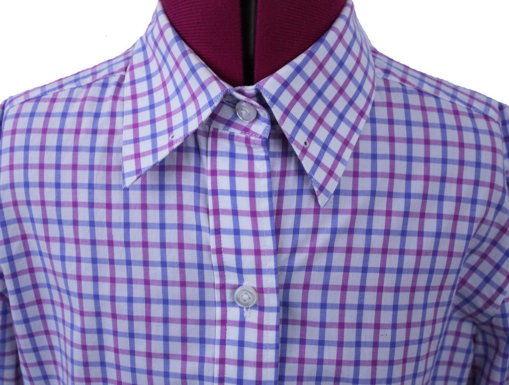 Shirt Becker Brothers Magenta and Blue Box Check
