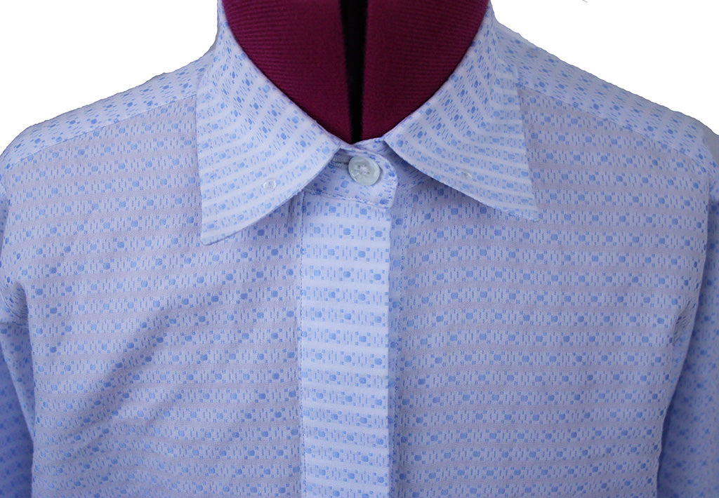 Shirt Issued By Ellie May White with Blue Dot