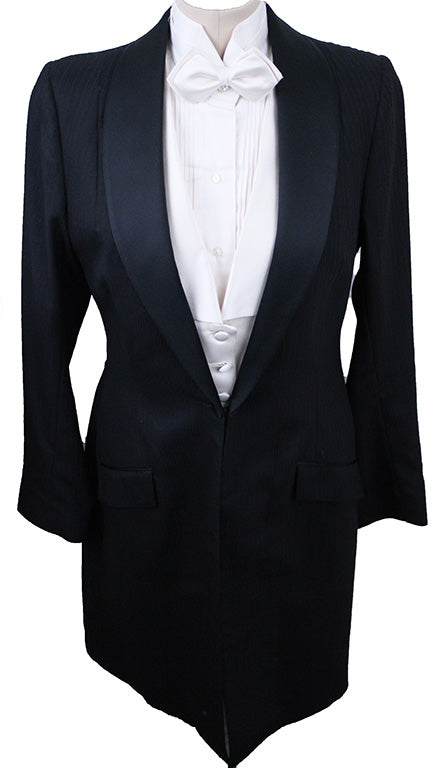 Formal Chavez Black with Gold Pinstripe and EXTRA FABRIC