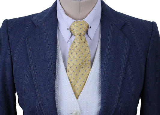 Day Suit Carl Meyers Cadet Blue with Yellow and Rust Windowpane