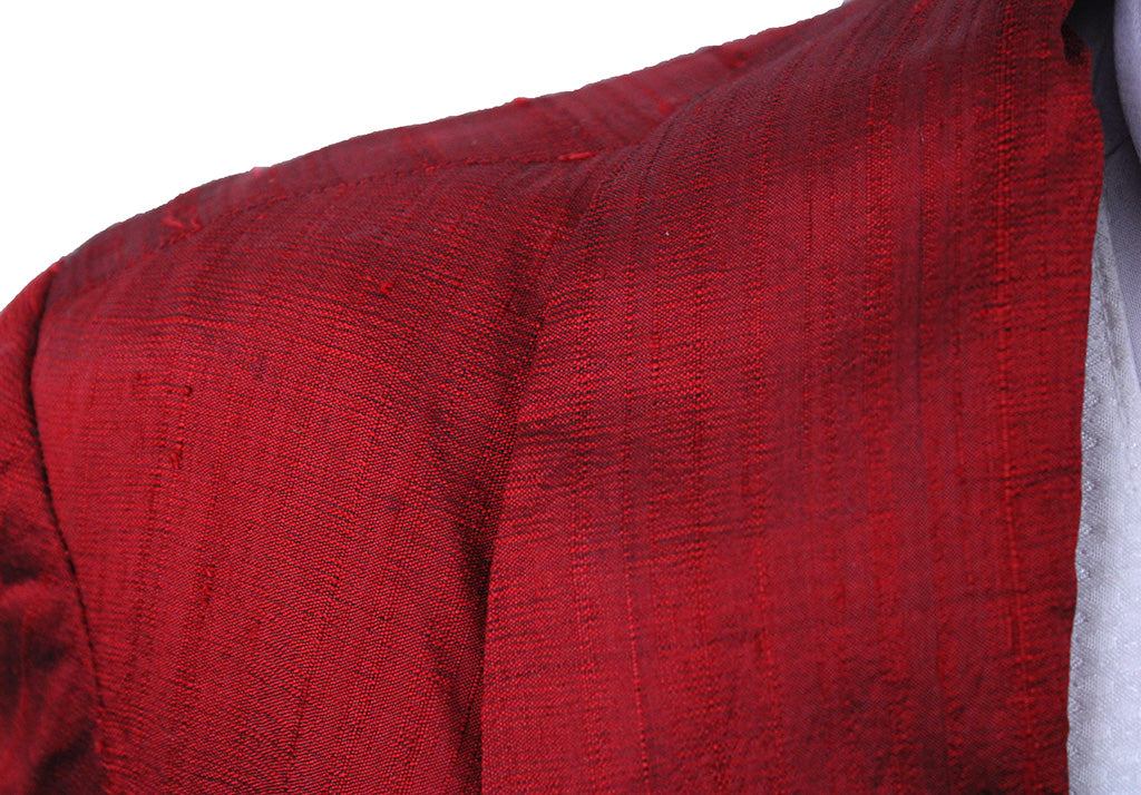 Day Coat Sophistigaited Fashions Red Duponi Silk