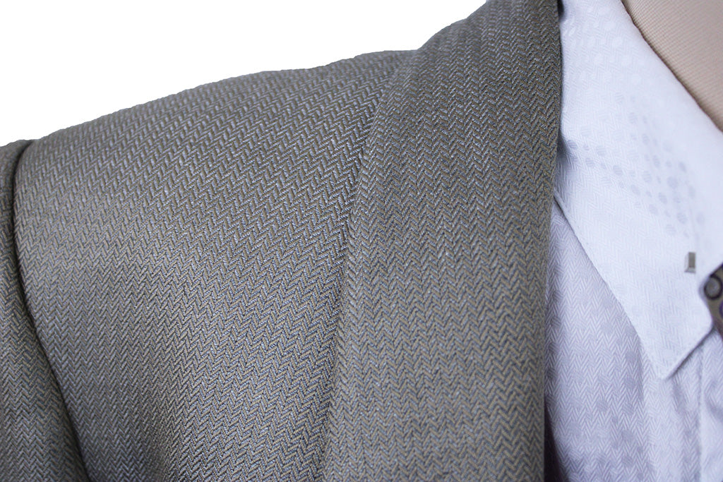 Day Coat Carl Meyers Champagne Herringbone Sheen