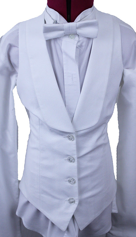 BRAND NEW! Show Season White Pique Formal Set