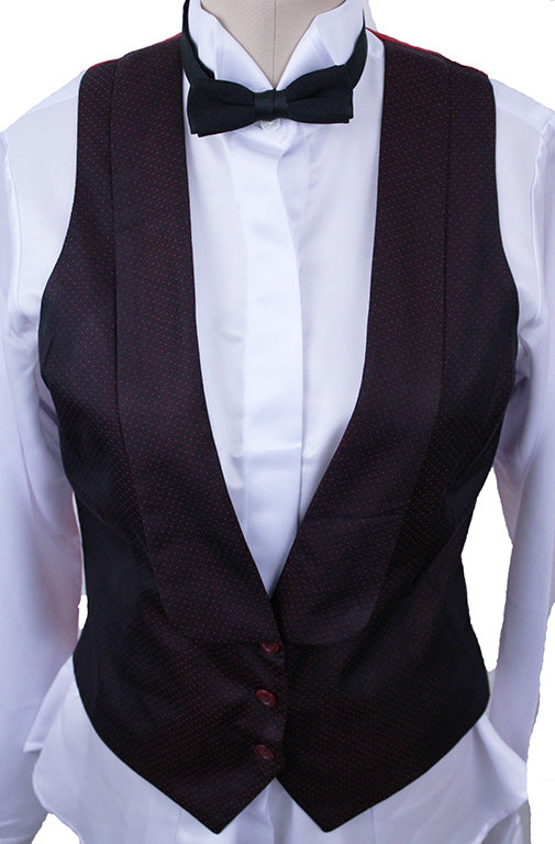 Formal Set Carl Meyers Red Pindot Sheen