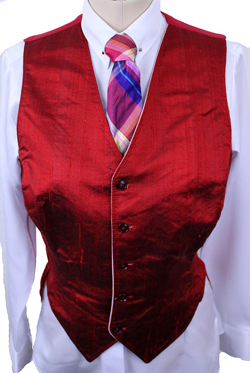 Vest Custom Reversible Red and Pink