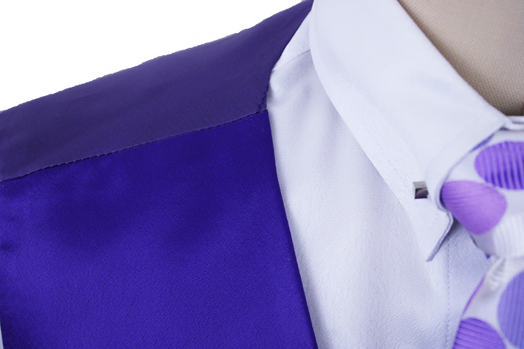 Vest Alden's Customs Purple Satin