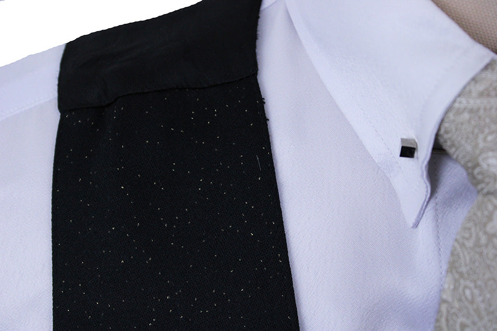 Vest DeRegnaucourt Black with Gold Glitter Flecks
