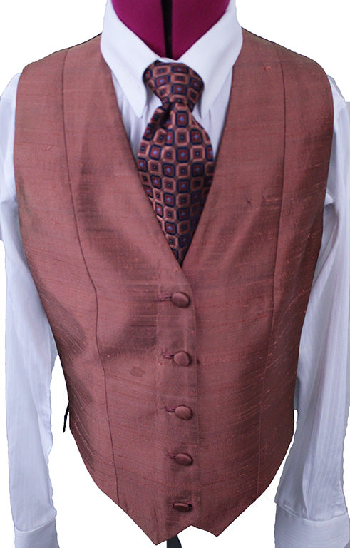 Vest Chavez Salmon Silk