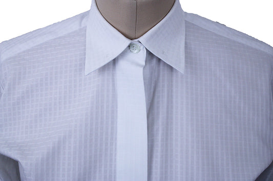 Shirt Issued By Ellie May White Horizontal Box Sheen
