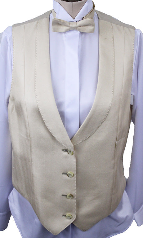 Formal Vest LeCheval Gold Herringbone