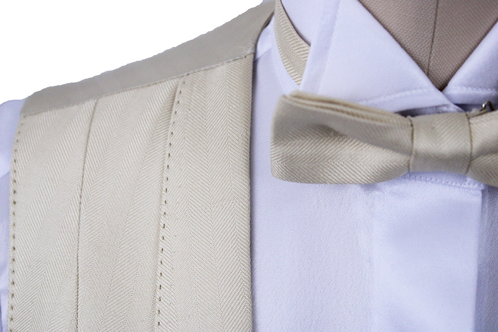 Formal Vest LeCheval Gold Herringbone