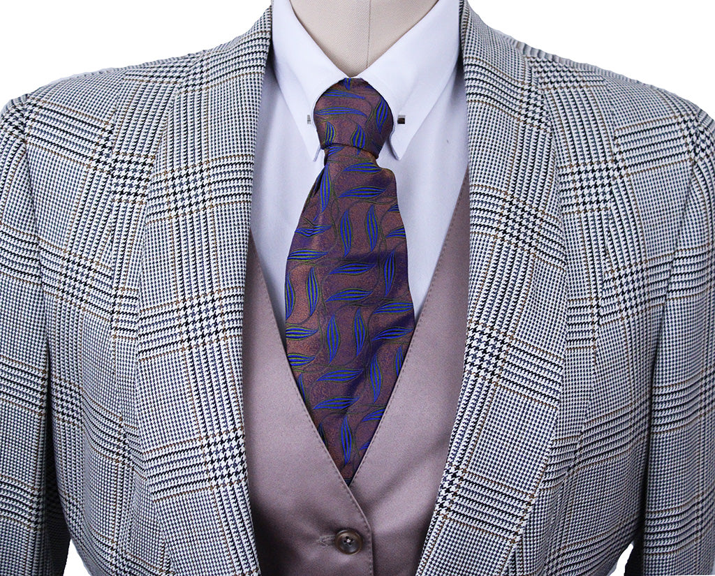 Day Coat LeCheval Cream with Black Glenplaid
