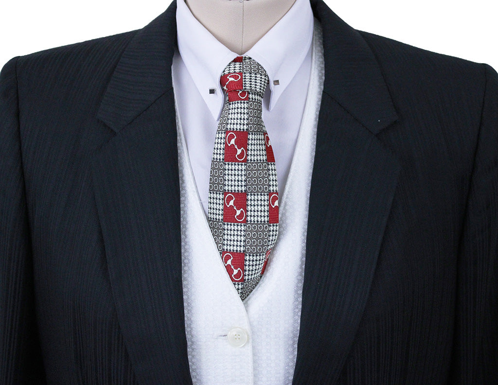Day Suit Becker Brothers Black Shadow Stripe Sheen