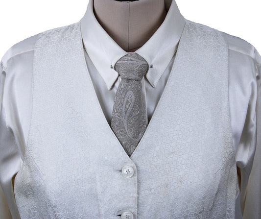 Vest DeRegnaucourt Ivory Circle Brocade