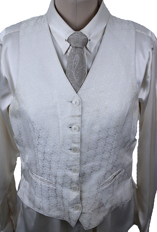 Vest DeRegnaucourt Ivory Circle Brocade