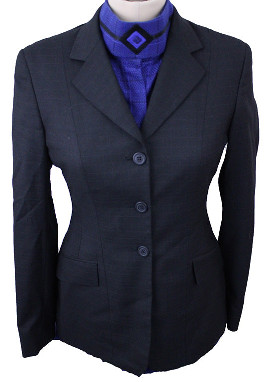Hunt Coat Sterling Black with Small Box Check