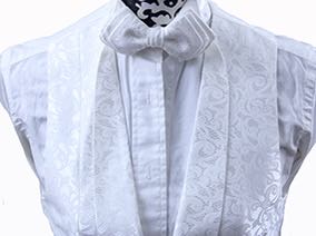 Formal Vest Chavez White Paisley Sheen