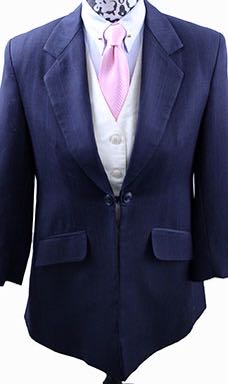 Day Suit Marsha DeArriaga Navy with Blue Glenplaid