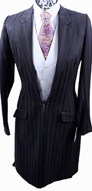 Day Suit Frierson Brown Shadow Stripe Suit with White Vest