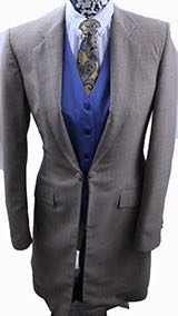 Day Coat Show Season Tan with Navy Mini-Houndstooth