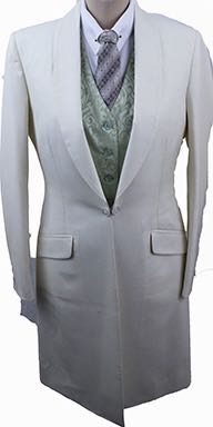 Becker Brothers Ivory Sheen Houndstooth Day Coat