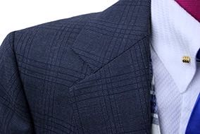 Boy's Becker Brothers Charcoal and Black Glenplaid Day Suit
