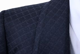 Becker Brothers Black and Silver Diamond Pattern Day Coat