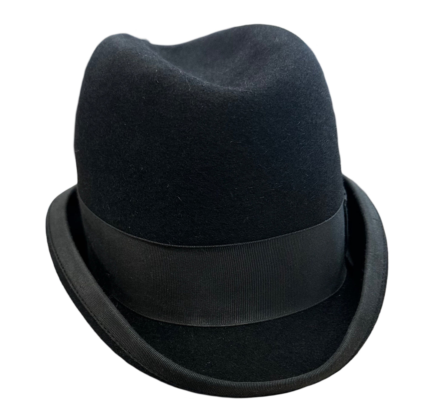 Homburg Hat Lady Black size 6 3/4