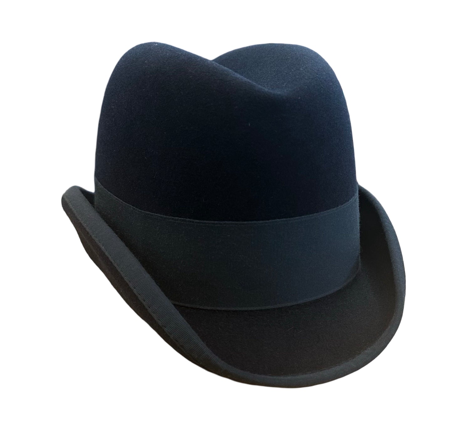 Homburg Hat Lady Navy 6 3/4