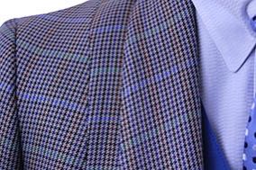 Day Coat Le Cheval Blue Multi-Colored Glenplaid Day Coat