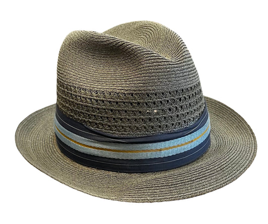 Snap Brim Stetson Sage Straw Hat size 7